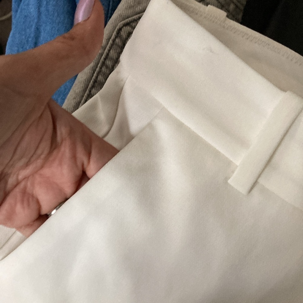 Aritzia Babaton High Waisted White Trouser Pants Size 2 (as Is) - Picture 7 of 10
